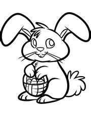 Кролик раскраска распечатать