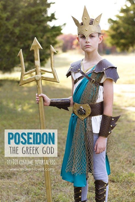 Tutorial Greek God Poseidon Halloween Costume Greek God Costume