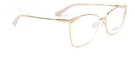 Armação Oculos Ana Hickmann Ah a Dourado Nude Brilho Parcelamento sem juros