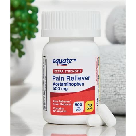 Equate Extra Strength Acetaminophen Caplets 500 Mg Shopee Philippines