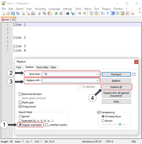 Notepad Remove Empty Lines Regular Expression Infoupdate Org