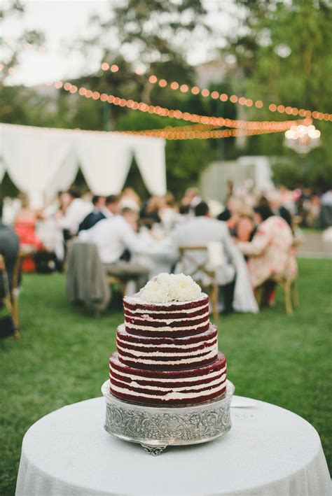 Naked Red Velvet Wedding Cake