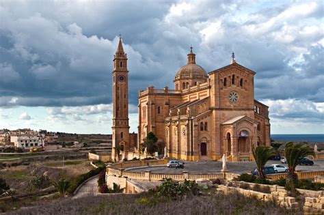 Обои Базилика Та-Пину на о. Гозо, Мальта Города - Католические соборы ...