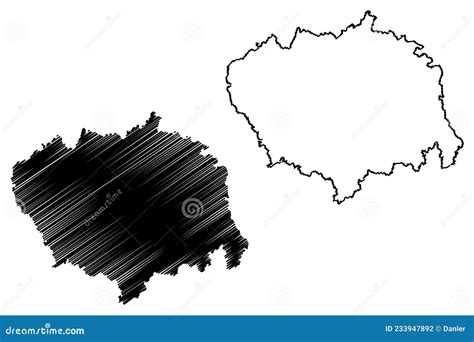 Sitapur District Uttar Pradesh State, Republic of India Map Vector Illustration, Scribble Sketch ...