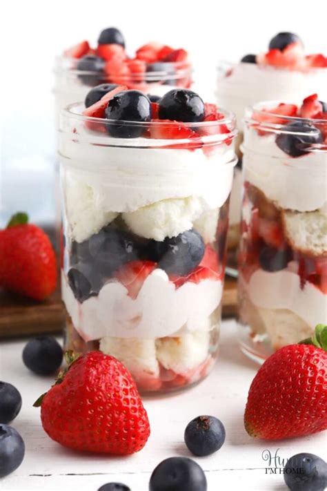 Patriotic Th Of July Mason Jar Desserts