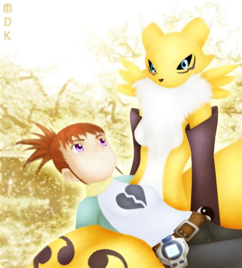 Rika X Renamon By Orbitalwings On Deviantart