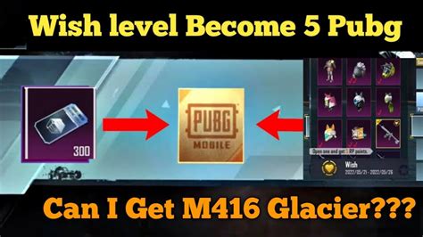 Wish Level Become 5 In Classic Crates Pubg Can I Get M416 Glacier