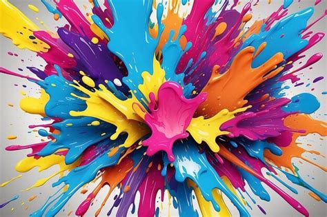 Premium Photo | Colorful paint splash background