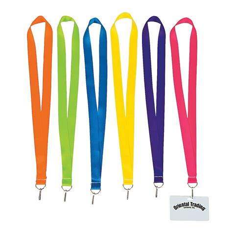 Bright Breakaway Lanyards 12 Pc Oriental Trading Fun Express