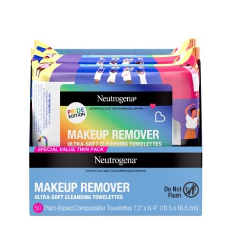 Neutrogena Makeup Remover Wipes Plant Based Towelettes Gently Removes