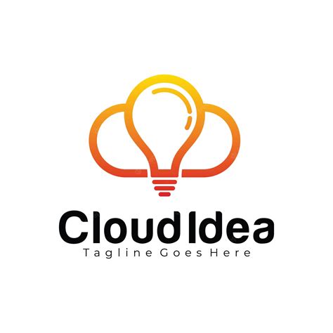 Premium Vector Cloud Idea Logo Design Template