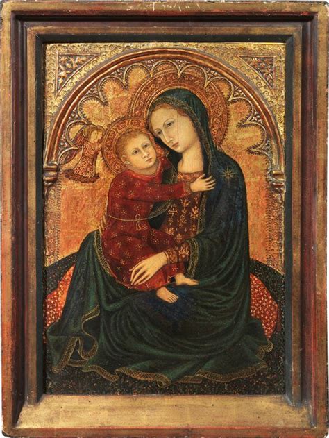 Scuola toscana del XV secolo Madonna dell Umiltà Tempera su tavola