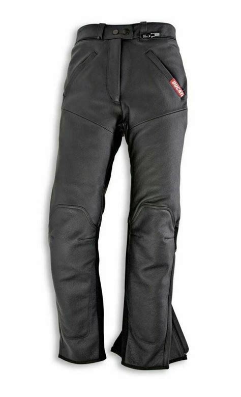 Ladies Ducati Company Leather Motorcycle Trousers Pants 50 Waterproof Rrp £379 Ebay