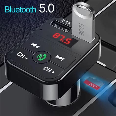 Araba Bluetooth Fm Verici Kablosuz Handsfree Ses Al C S Otomatik