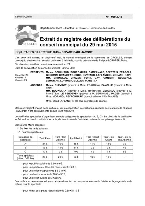 Calaméo Crolles Deliberation 59 2015 5 Tarifs Billetterie 2015 Epj Ml