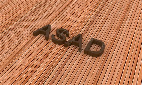 Premium Photo 3d Name For Asad Wooden Wallpaper Background Desktop