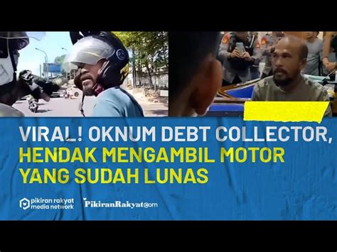 Viral Oknum Debt Collector Hendak Mengambil Motor Yang Sudah Lunas