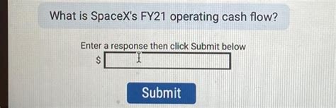 Solved Income Statement What Is Spacexs Fy21 Operating