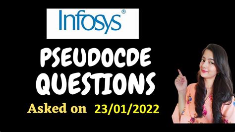 Infosys Pseudocode Questions Asked On Infosys Pseudocode