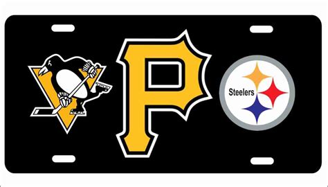 Pittsburgh Pride personalized novelty license plate Pittsburgh sport teams logos Personalized ...