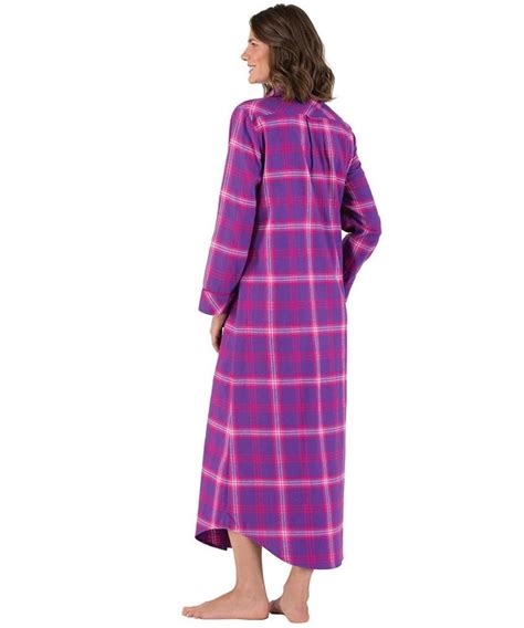 Womens Bright Plaid Flannel Nightgowns Raspberry C012g0eb8wz