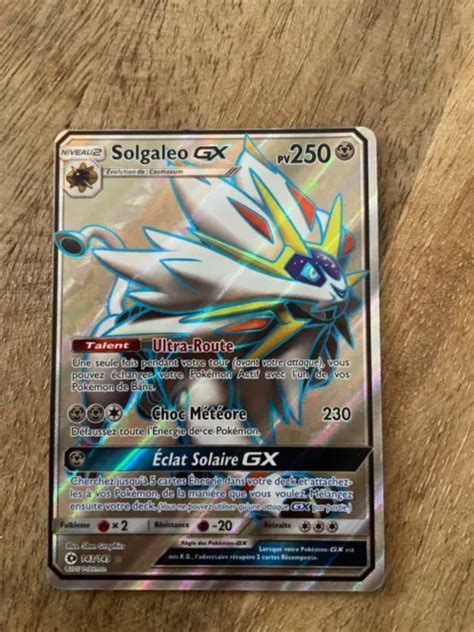 Carte Pok Mon Solgaleo Gx Fa Soleil Lune Pca Fr Eur