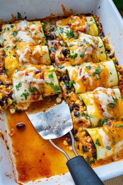 Zucchini Enchilada Roll Ups Resep Resep Makanan Resep Masakan Makanan