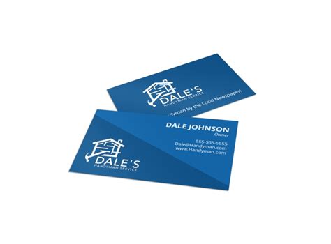 Blue Handyman Business Card Template | MyCreativeShop