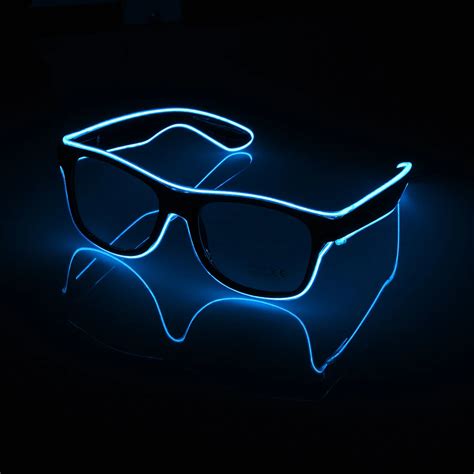 7 Colors Glow Sunglass Flashing El Wire Led Glasses Luminous Party Decorative Lighting Classic