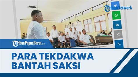 Terdakwa Kasus Double O Sorong Bantah Keterangan Saksi JPU Ini Baru