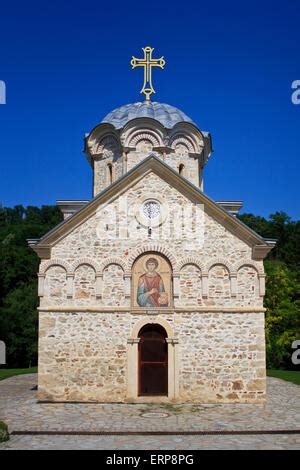 National Park Fruska Gora Monastery Krusedol Serbia Aerial View Of