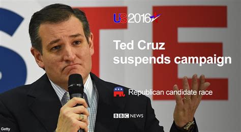 Republican Ted Cruz Officially Suspends His Campaign After Losing The