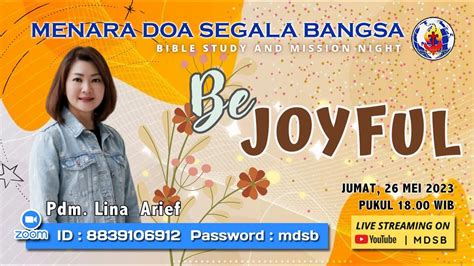 HARI 8 SESI 2 PENTAKOSTA BG THE BIG FIRE REVIVAL II BE JOYFULL Oleh