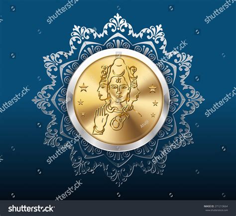 Gold Coin Pattern Background Gold Coins Stock Vector Royalty Free