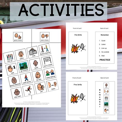 Fire Drill Social Story And Activities Editable • Special Needs For