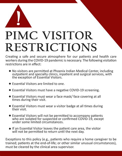 Patient And Visitor Guidance During The Covid Pandemic Phoenix