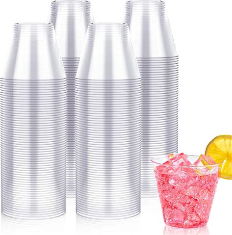 JOLLY CHEF 50 Pack Plastic Champagne Flutes Disposable 5 Oz Gold Rim