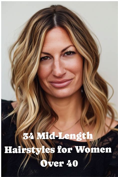 34 Mid Length Hairstyles For Women Over 40 In 2024