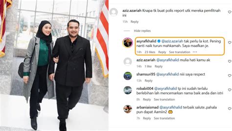 Siti Nurhaliza S Stepson Asyraf Khalid Breaks Silence On Hotel Staff