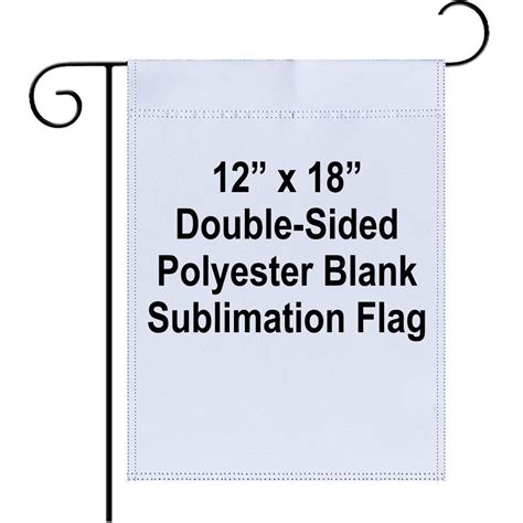 Sublimation Blank 12x18 Double Side Flag 300d Polyester Fabric Garden