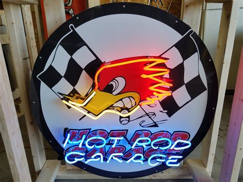 Hot Rod Garage Neon Sign