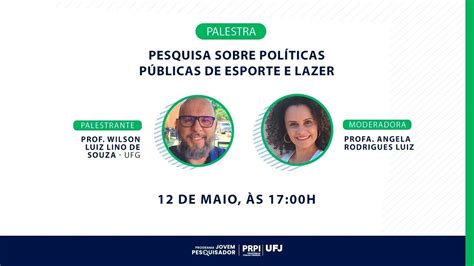 Pesquisa sobre Políticas Públicas de Esporte e Lazer YouTube