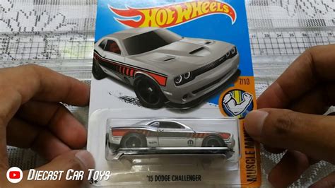 Hot Wheels Muscle Mania 15 Dodge Challenger Silver Models Youtube