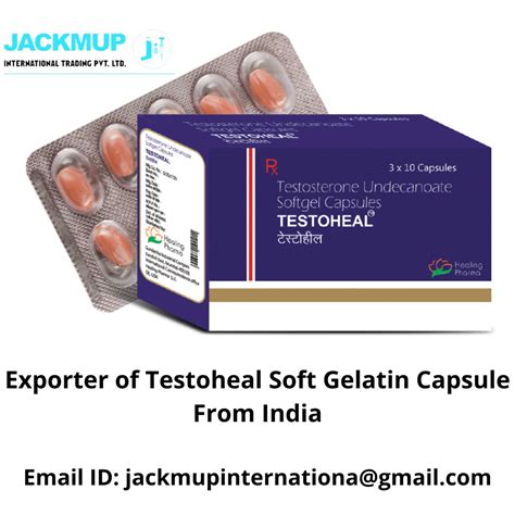 Testoheal Soft Gelatin Capsule Testosterone 2 Mg At 185 Stripe In