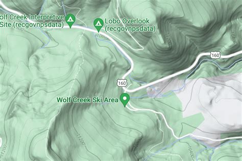 Area Maps Wolf Creek Ski Area Colorado