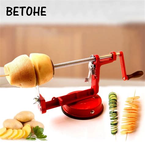 Betohe Stainless Steel Spiral Potato Cutter Slicer Tornado Potato