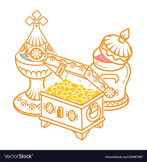 Gold frankincense myrrh Royalty Free Vector Image