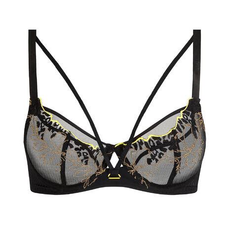 Chantelle Pieces Lingerie Set Pulp Spice Black Yellow