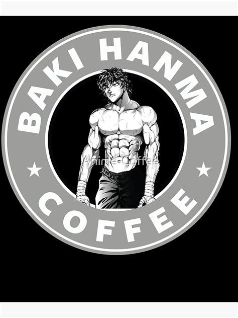 Baki Hanma Coffee The Grappler Manga Logo For Otaku Gym And Fitness