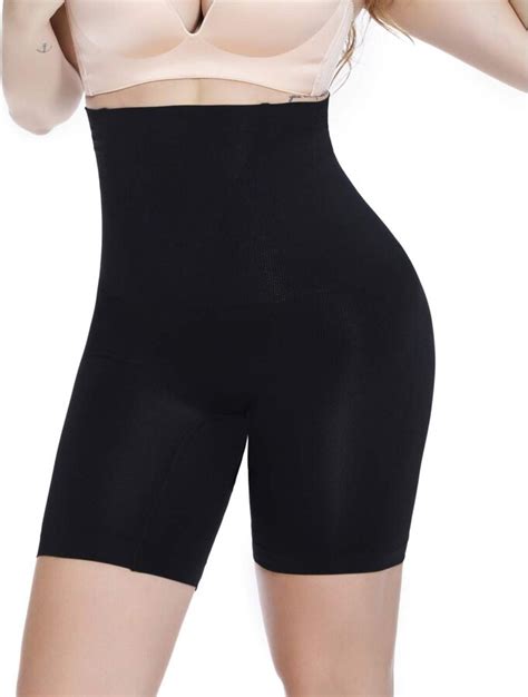 Woweny Tummy Control Thigh Slimmer Shapewear High Waist Seamless Body